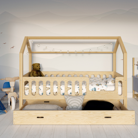 Łóżko dziecięce podwójne z barierką (TRANO PP podwójne)